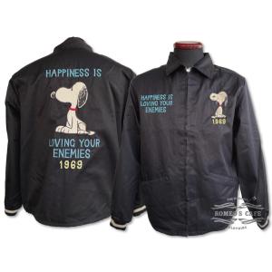 テーラー東洋 ベトジャン ベトナム ジャケット スヌーピー 1969 TAILOR TOYO Late 1960s Style Cotton Vietnam Jacket “SNOOPY 1969” TT15231 BLACK｜ROMEO S CAFE バイカーズ&アメカジ