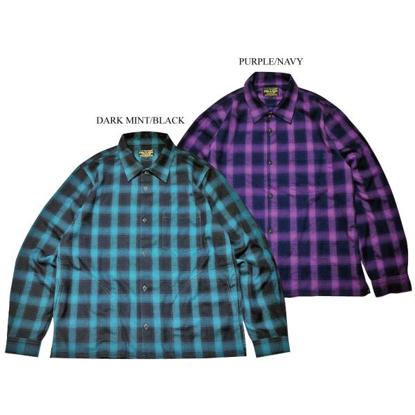 ヴィンアンドエイジ ヴィン＆エイジ TYPE VSL5 オンブレ チェック シャツ VIN&amp;AGE ...