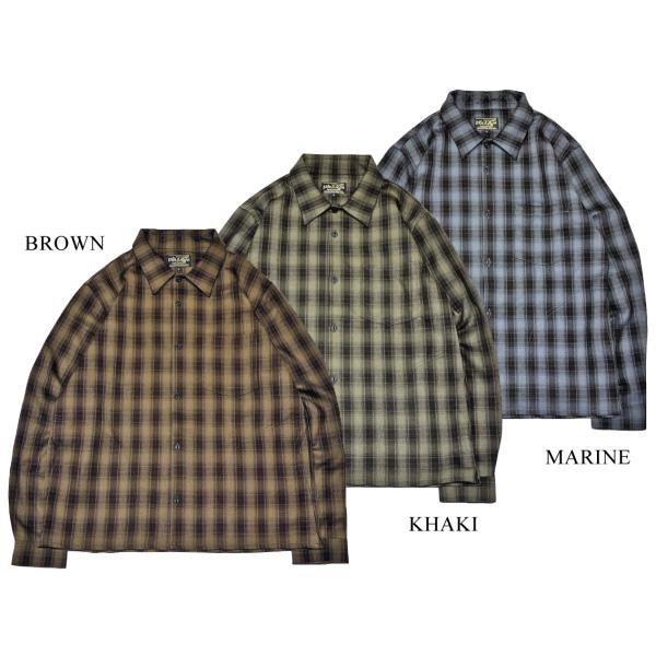 ヴィンアンドエイジ ヴィン＆エイジ TYPE VSL8 オンブレ チェック シャツ VIN&amp;AGE ...