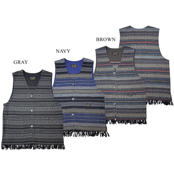 ヴィンアンドエイジ ヴィン＆エイジ TYPE VRV4 ネイティブ フリンジ ベスト VIN&amp;AGE...