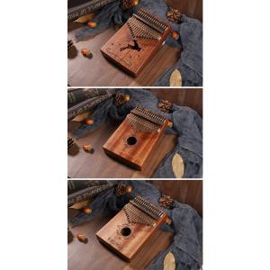 親指ピアノ17音カリンバ17キー楽器マホガニー...の詳細画像5
