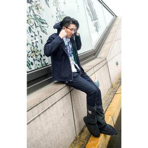 シューズカバー雨ロングレインブーツ厚底完全防水...の詳細画像4