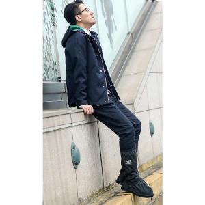 シューズカバー雨ロングレインブーツ厚底完全防水...の詳細画像5