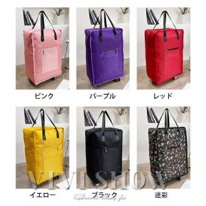 キャリーバッグ トートバッグ 折りたたみ 大容...の詳細画像1