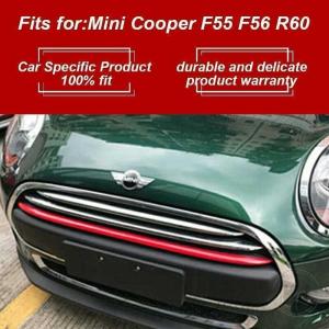 BMW MINI ミニクーパー F55F56 フロントグリル　トリムカバー　レッド　ブラック｜romistore33