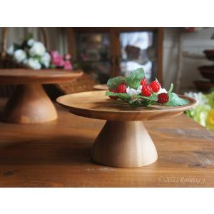 Lサイズ おしゃれ 木製 ケーキスタンド チャバツリー アカシア 雑誌