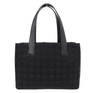 シャネル CHANEL ニュートラベルラインPM トートバッグ ナイロン レザー ブラック A50457 8番台 中古 新入荷 CH0786｜ronde