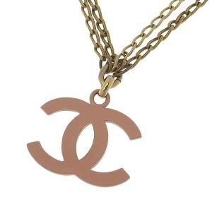 シャネル CHANEL ネックレス ココマーク GP ピンク/イエロー/ゴールド 02A 中古 新入荷 CH0851｜ronde