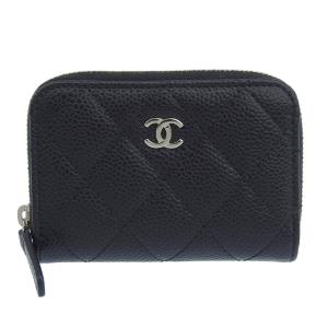美品 CHANEL ジップパース マトラッセ タイムレスクラシック マトラッセ シャネル CHANEL タイムレス クラシック ジップコイン