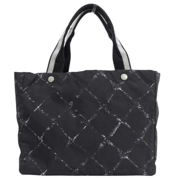 シャネル CHANEL トラベルライン トートバッグ ナイロン ブラック 6番台 中古 新入荷 CH...
