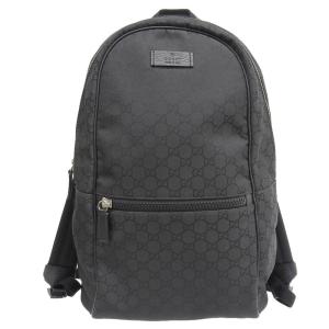 グッチ GUCCI バックパック リュックサック GGナイロン/レザー ブラック 449181 中古 新入荷 GU0567｜ronde