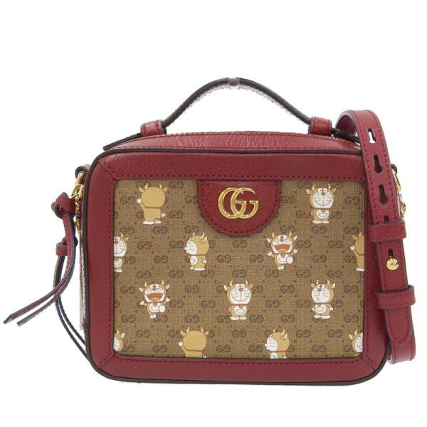 グッチ GUCCI ミニGGスプリーム 2WAY ショルダーバッグ ドラえもん ミニGGスプリーム/...