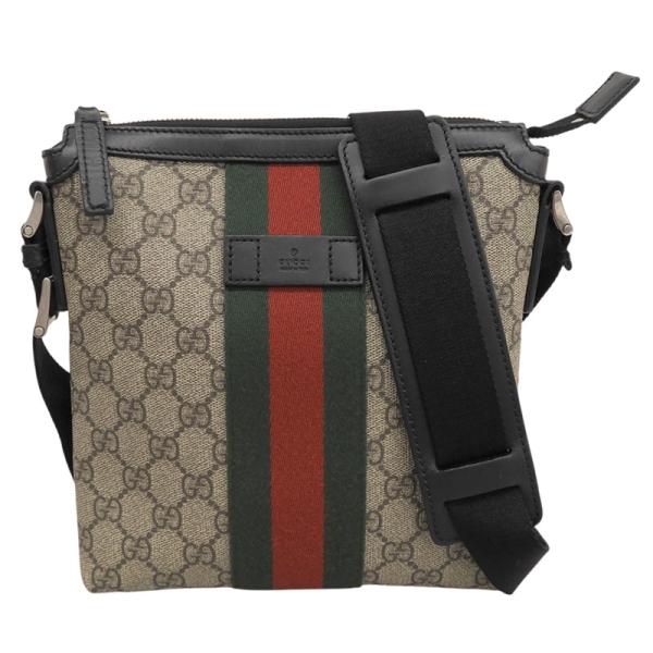 グッチ GUCCI シェリーライン ショルダーバッグ 斜め掛け GGスプリームキャンバス/レザー ベ...