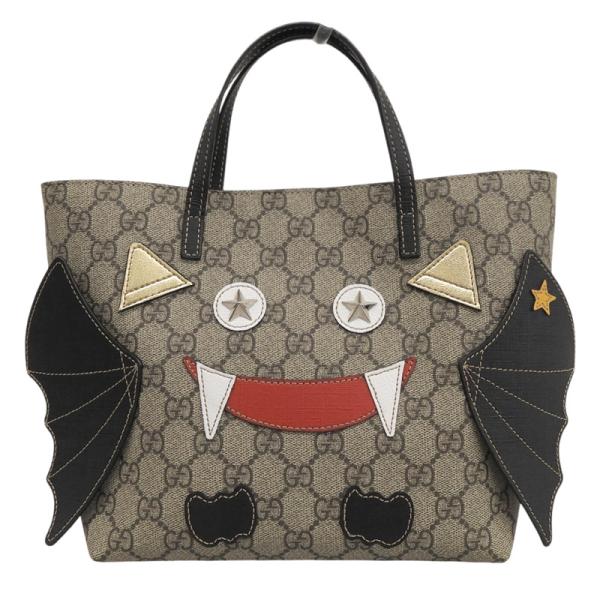 グッチ GUCCI チルドレンズ コウモリ トートバッグ GGスプリームキャンバス/レザー ベージュ...