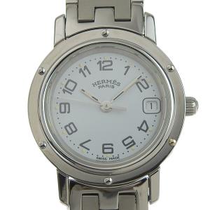 エルメス HERMES クリッパー レディース クォーツ 腕時計 SS ホワイト文字盤 CL4.210 中古 新入荷 HE0470｜ronde