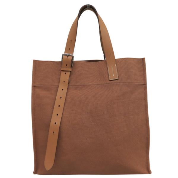 エルメス HERMES エトリヴィエール トートバッグ トワルゴエラン/ヴァッシュハンター ブラウン...