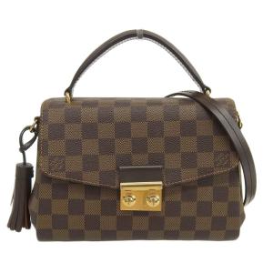 ルイヴィトン LOUIS VUITTON ダミエ クロワゼット 2WAYバッグ ハンドバッグ ショルダーバッグ エベヌ N53000 中古 新入荷 LV1194｜ronde