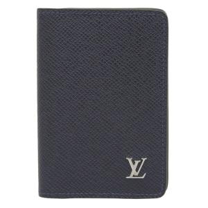 ルイヴィトン LOUIS VUITTON タイガ オーガナイザードゥポッシュ カードケース 名刺入れ ブルーマリーヌ M30293 中古 新入荷 LV1496｜ronde