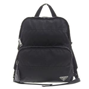 プラダ PRADA バックパック リュックサック ナイロン ブラック BZ0026 中古 新入荷 OB1334｜ronde