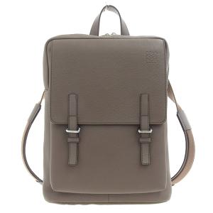 ロエベ LOEWE ミリタリーバックパック リュックサック レザー ダークモス B553J18X01 中古 新入荷 OB1342｜ronde