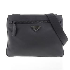 プラダ PRADA 2WAYバッグ ショルダーバッグ ウエストポーチ レザー ブラック 中古 新入荷 OB1482｜ronde