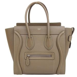 セリーヌ CELINE ラゲージ マイクロショッパー ハンドバッグ レザー スリ 中古 新入荷 OB1630｜ronde