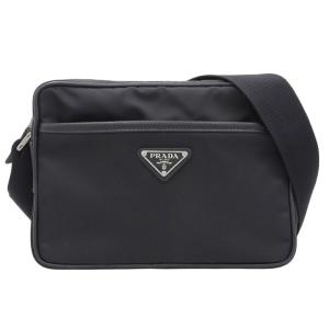 プラダ PRADA ショルダーバッグ 斜め掛けショルダー ナイロン レザー ブラック 2VH048 中古 新入荷 OB1681｜ronde