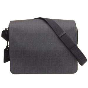 FENDI フェンディ ズッカ ショルダーバッグ メッセンジャーバッグ PVC  