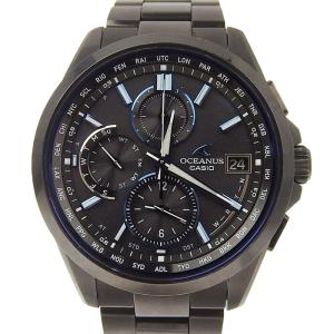 カシオ CASIO オシアナス Ti メンズ 電波ソーラー 腕時計 チタニウム ブラック文字盤 OCW-T2600B-1AJF 中古 新入荷 OW0387｜ronde