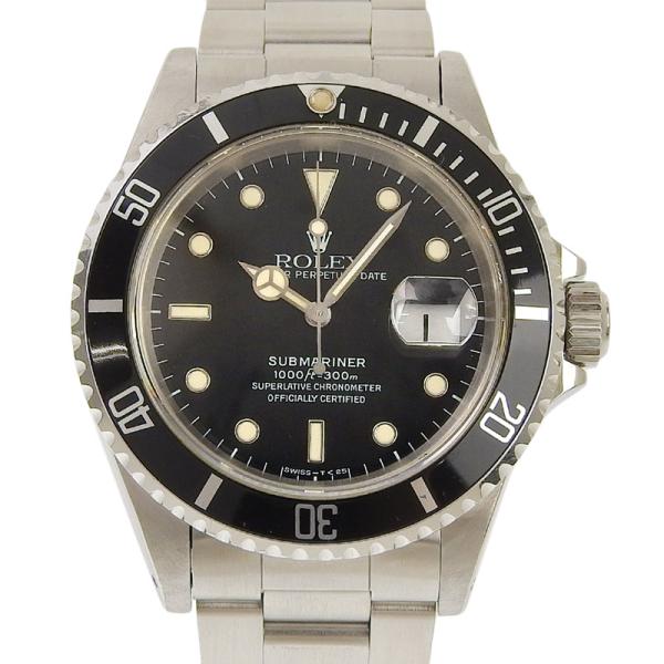 ロレックス ROLEX サブマリーナ デイト メンズ 自動巻き 腕時計 SS ブラック文字盤 N番 ...