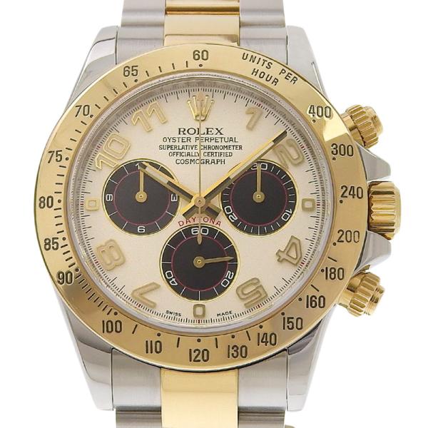 ロレックス ROLEX デイトナ メンズ 自動巻き 腕時計 SS/YG パンダ文字盤 V番 2010...