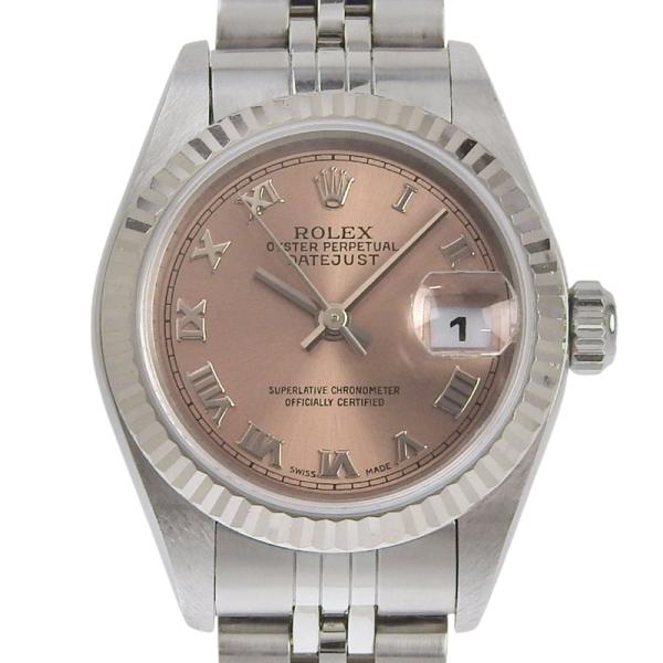 ロレックス ROLEX デイトジャスト レディース 自動巻き 腕時計 SS ピンクローマン ピンク文...