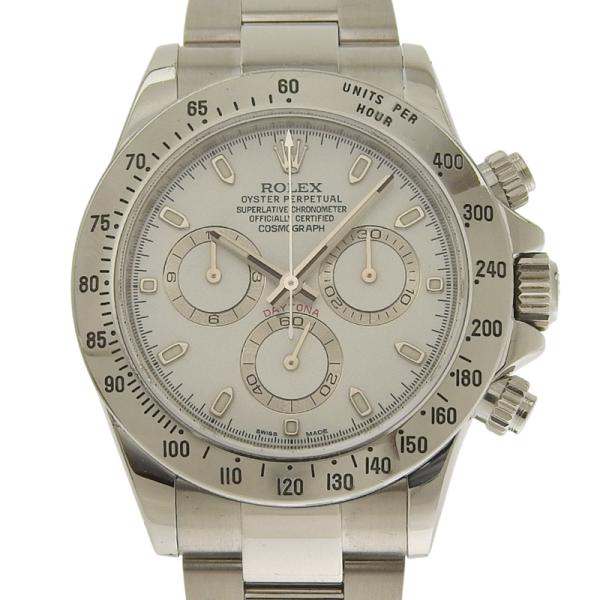 ロレックス ROLEX デイトナ メンズ 自動巻き 腕時計  SS ホワイト文字盤 116520 中...