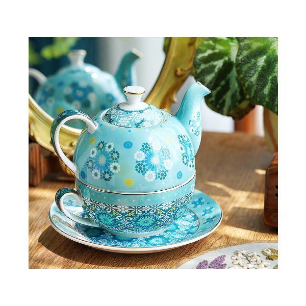 ティーカップ ティーセット キッチン用品 食器 コーヒー お茶用品 おしゃれ 花柄 柄 ポット ブル...