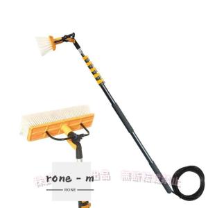 高所掃除ブラシ外壁掃除3.6m~9m給水伸縮ブラシ40CmブラシヘッドC&J窓ガラス/壁掃除高所ワイパー業務用超ロングポール取り外しが簡単おしゃれ人気