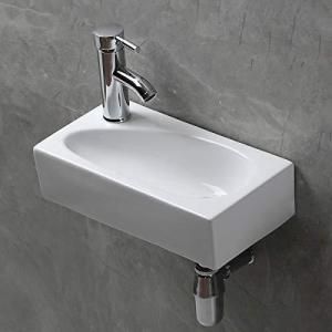 おしゃれ 洗面ボール 小型洗面ボウル 壁掛け 洗面台 洗面鉢 手洗い器 手洗いボウル 手洗台 壁付け型 浴室洗面台 手洗い鉢 バルコニー 陶器製 手洗