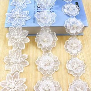 Hakona 花 レース アップリケ ワッペン 花 刺繍セット おしゃれ レースモチーフ 布 diy 手作り 補修布 手芸 パッチ おしゃれな ワッペ