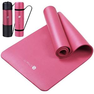 ヨガマット トレーニングマット  厚め/エクササイズ/ストレッチ/筋トレ/防音/水洗い可