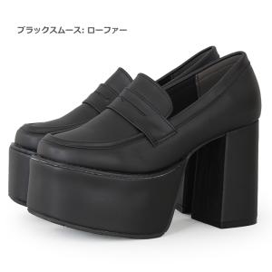ボリューム 厚底 ソール 太ヒール オックスフ...の詳細画像4