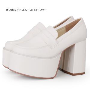 ボリューム 厚底 ソール 太ヒール オックスフ...の詳細画像5