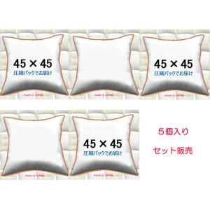 ヌードクッション クッション中身 背もたれクッション 45×45 ５個セット 日本製　爆買