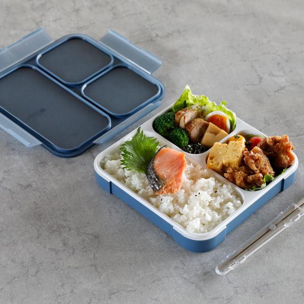 CBジャパン　dsk.pig　薄型弁当箱　抗菌フードマン　800　アッシュネイビー