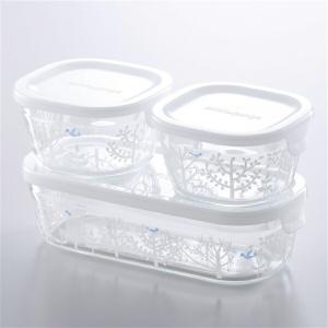 イワキ (iwaki) パック＆レンジ 青い鳥と木 800ml B3247-SNC1