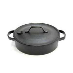 及源鋳造 クックトップ 煮込み鍋 丸浅型 24cm 2.1L 南部鉄器 及源 CT