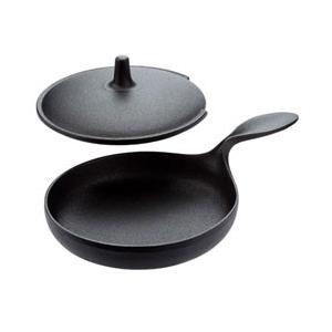 及源鋳造（OIGEN）南部鉄器 小笠原陸兆 蓋付ミニパン 14cm OR-002