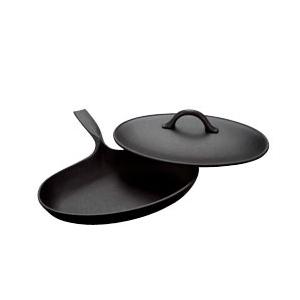 ❖【未使用/レア】小笠原陸兆　鋳鉄製楕円形フィッシュパン（蓋付き）　南部鉄器 小笠原陸兆 鋳鉄製楕円形フィッシュパン（蓋付き） 南部鉄器 Amazon