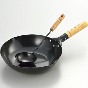 炒め鍋 日本で唯一の打ち出し製法 山田工業所 HANAKO 27cm H-27 中華鍋