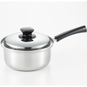 ヨシカワ 片手鍋 18cm IH対応 インテグレート ステンレス 日本製 （ IH