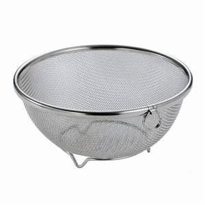 工房アイザワ　ちゅうぼうこもの　クッキングネット　丸ザル　足付　リング付　180mm　1270-18