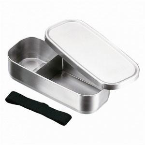 工房アイザワ　UTILE lunch-box　角長ランチボックス　容量500ml　仕切・ベルト付　7...